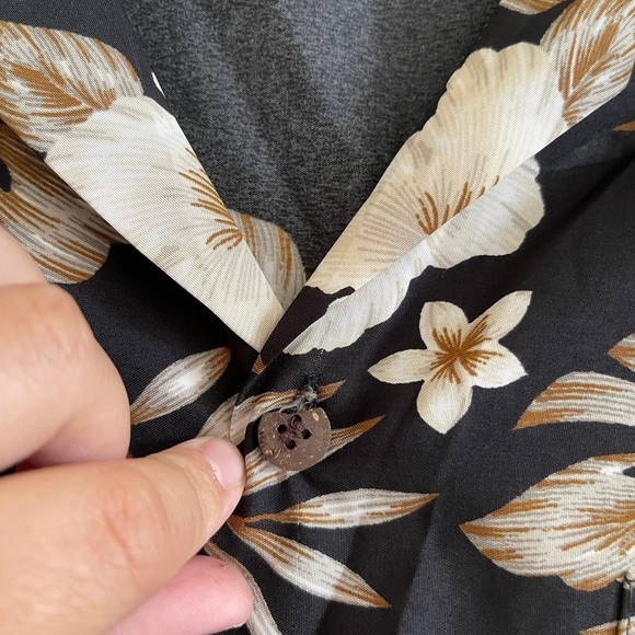 MAKAI men’s button down collar shirt size medium Hawaiian print - Picture 2 of 5